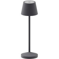 TISCHLAMPE EMILY dunkelgrau - Dunkelgrau, Metall (7.5/7.5/25cm) - Lumisky