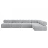 ECKSOFA modulares Sofa Samaro-L3 - 380x190x70 cm Grau Cord - Grau, Holzwerkstoff/Textil (380/190cm) - ALTDECOR