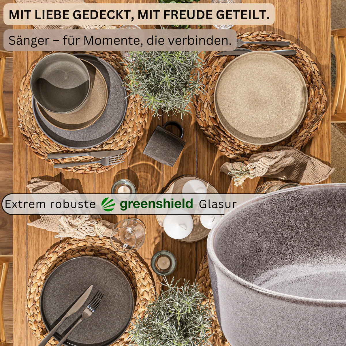 SCHALEN SET KAIRO - 4 teilig aus Steingut - Multicolor, Keramik (26.5cm) - Sänger