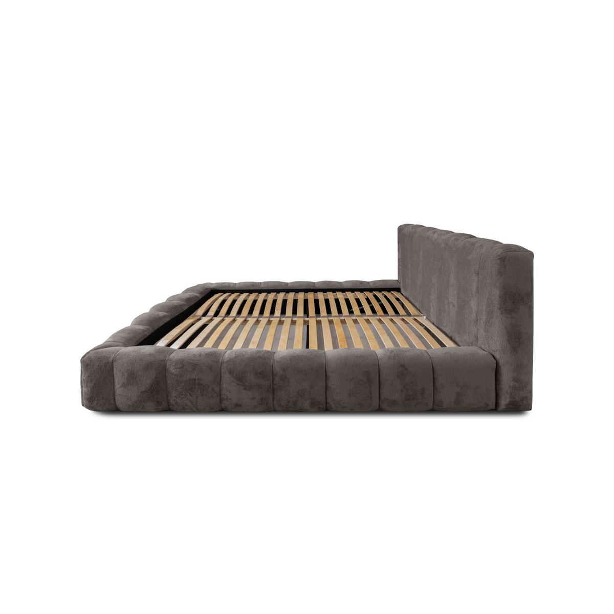 POLSTERBETT Hailey In Tender Way - Anthrazit, Holzwerkstoff/Textil (140/200cm) - Fun Möbel
