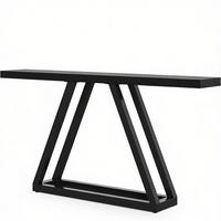 KONSOLENTISCH Schwarz 160/29,5/80 cm - Schwarz, Holzwerkstoff (29.5/160/80cm) - PANGIVO