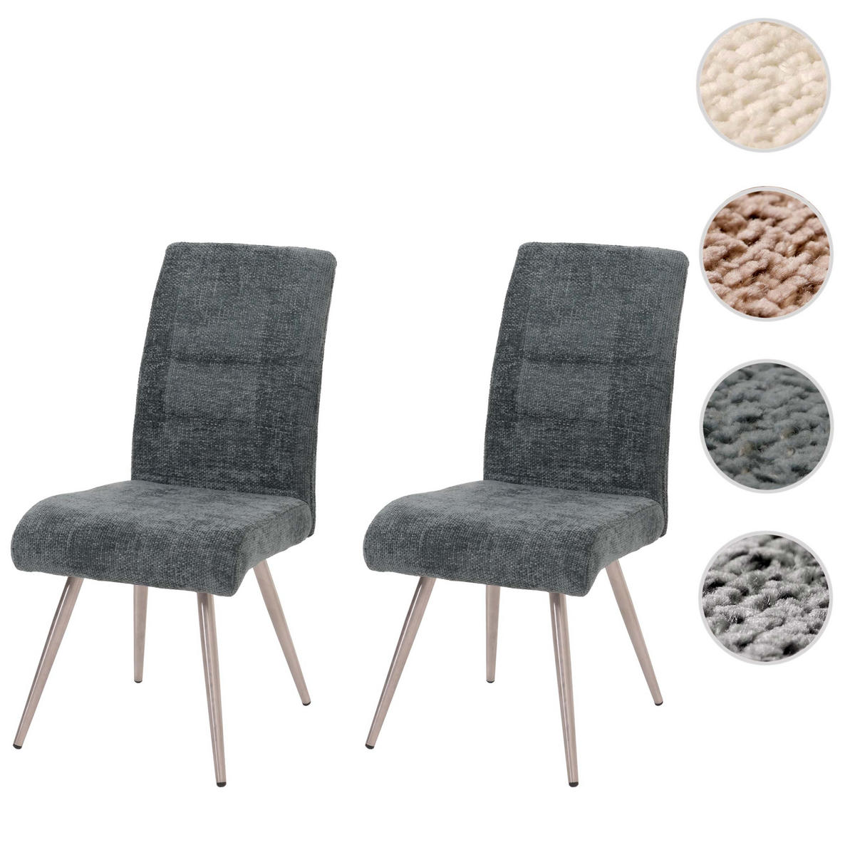ESSZIMMERSTUHL Blau 2er-Set - Blau, Textil (68/97/64cm) - MCW
