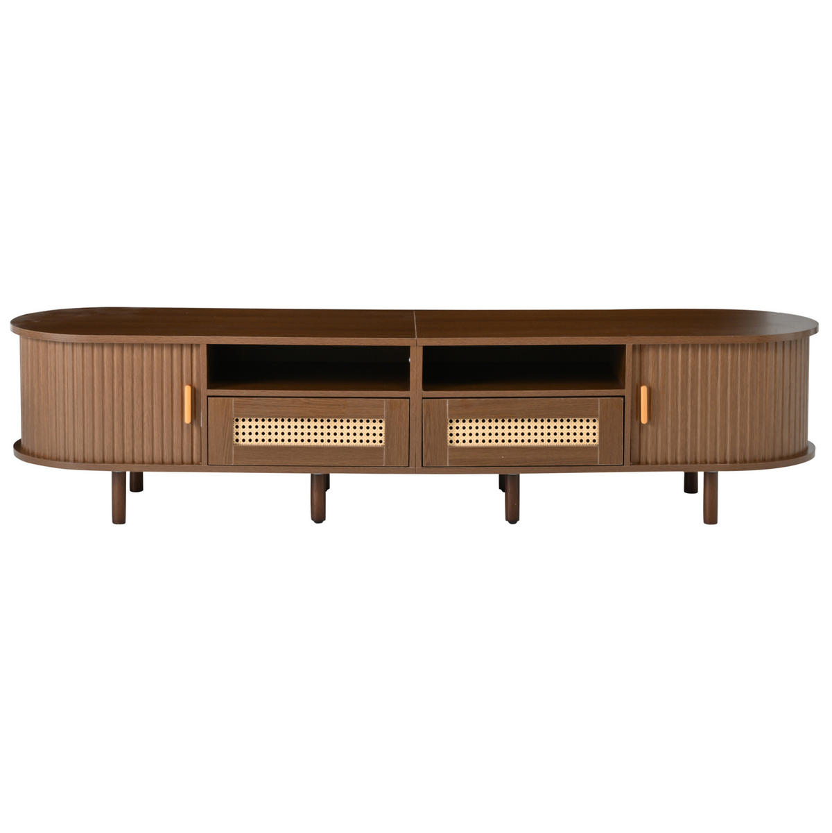 TV-ELEMENT mit 2 Schubladen und Schiebetüren 170 x 40 x 40 cm Walnuss - Dunkelbraun, Holz (40/40/170cm) - Beauniv