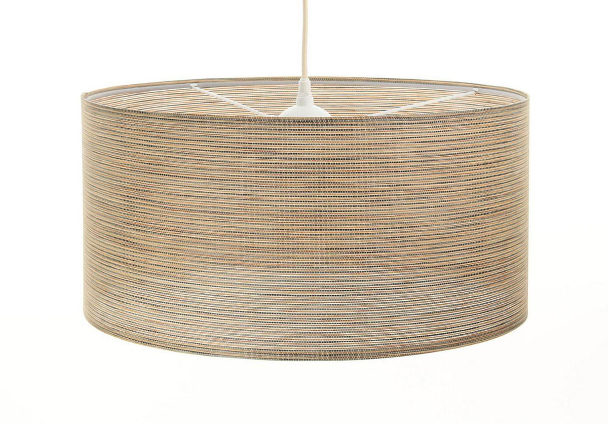 HÄNGELEUCHTE Grau 60/30 cm - Beige/Grau, Kunststoff (60/1/30cm) - ONZENO