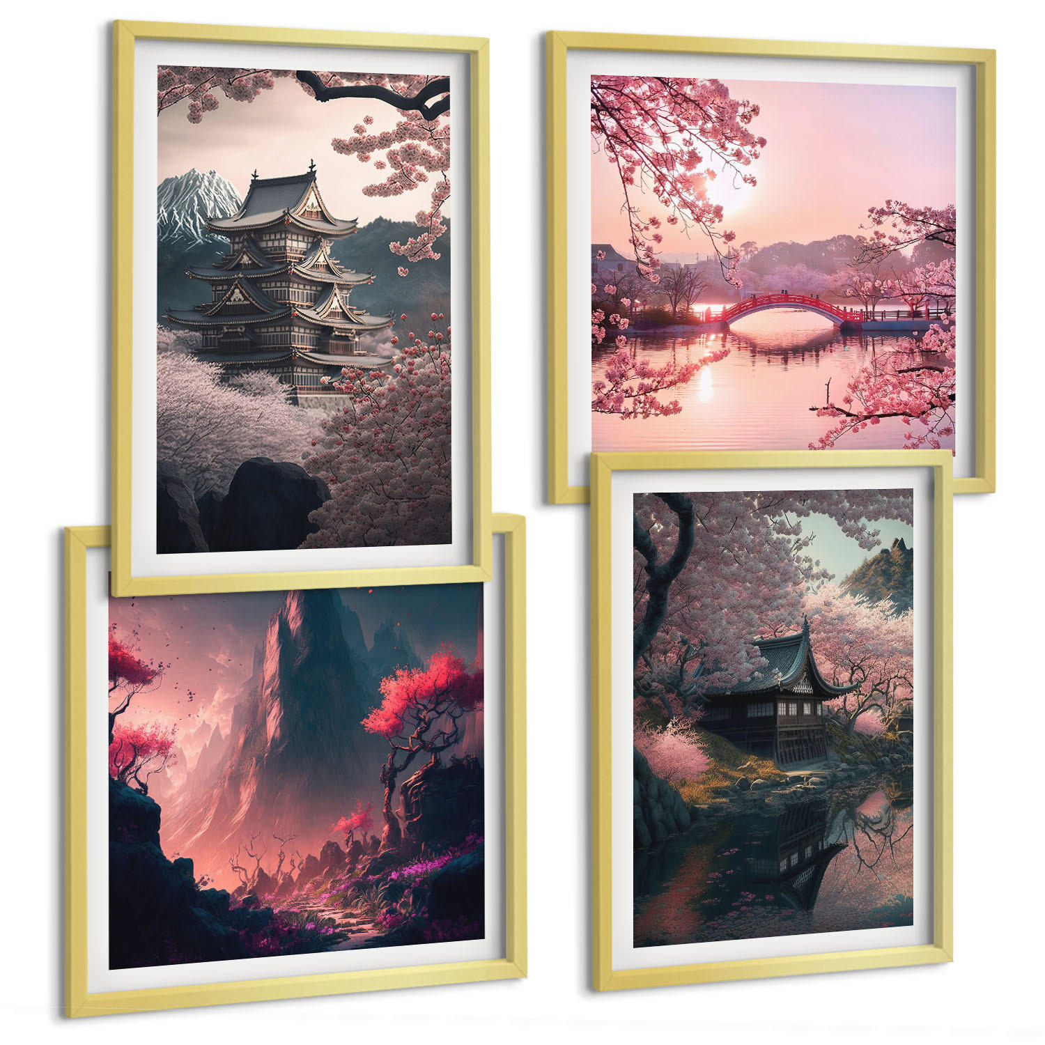 Tulup Bilder Gold 50x50 cm