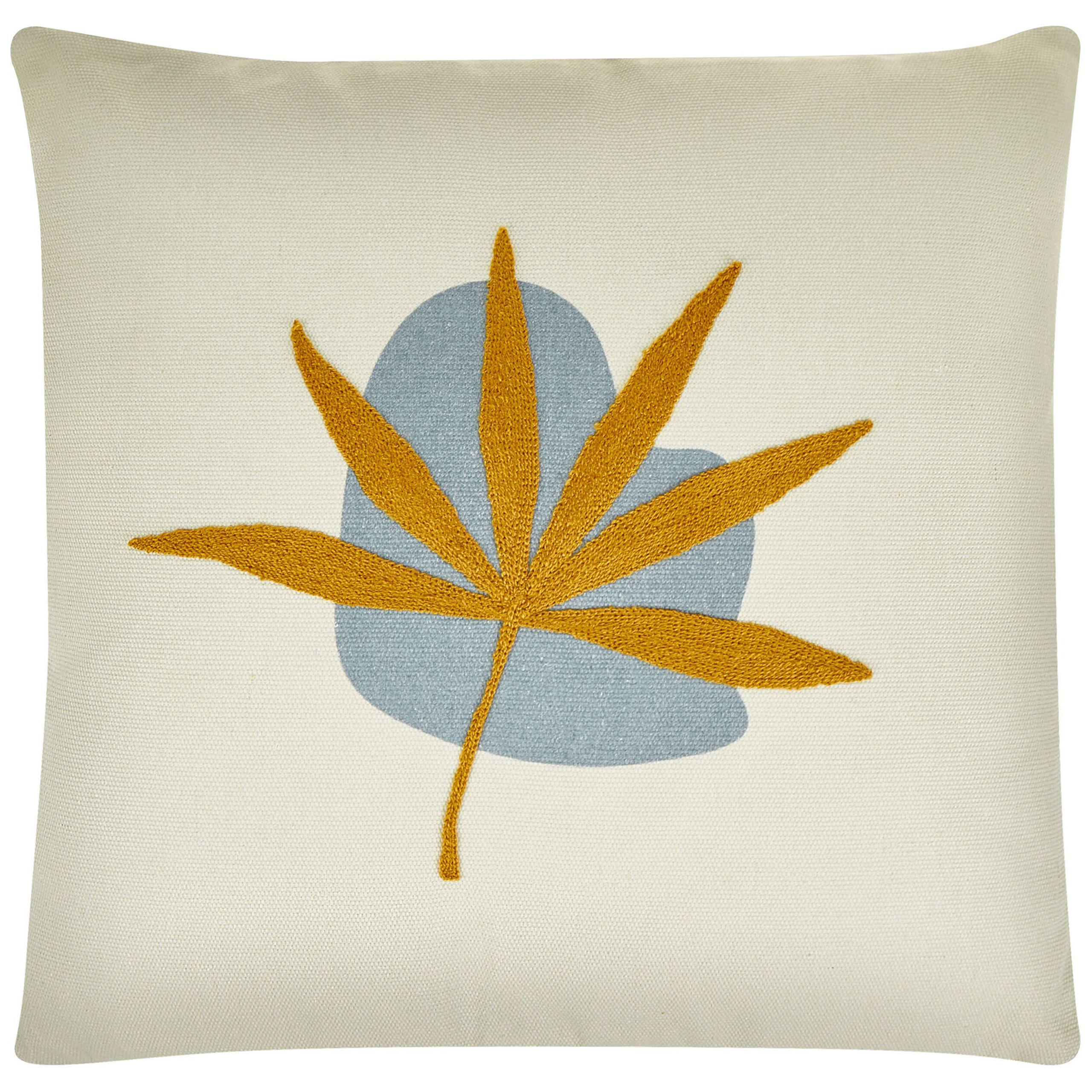 DEKOKISSEN 2er-Set Beige 45/45 cm Davallia - Beige, Textil (45/45cm) - Beliani