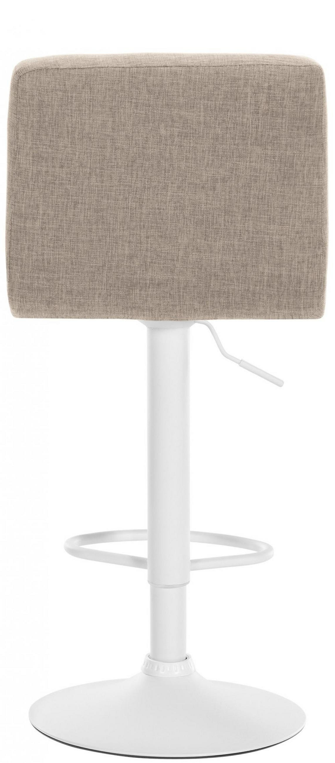 BARHOCKER Stoff Creme - Creme/Weiß, Textil/Metall (46/94/47cm) - CLP