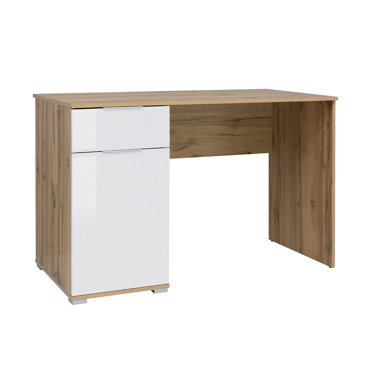 SCHREIBTISCH Selma Weiß und Holz - Weiß, Holzwerkstoff (60/120/76cm) - Petits-meubles