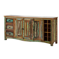 SIDEBOARD Altholz 193x45x90 mehrfarbig lackiert NATURE OF SPIRIT #15 - Multicolor, Holz (193/90/45cm) - Massivmoebel24