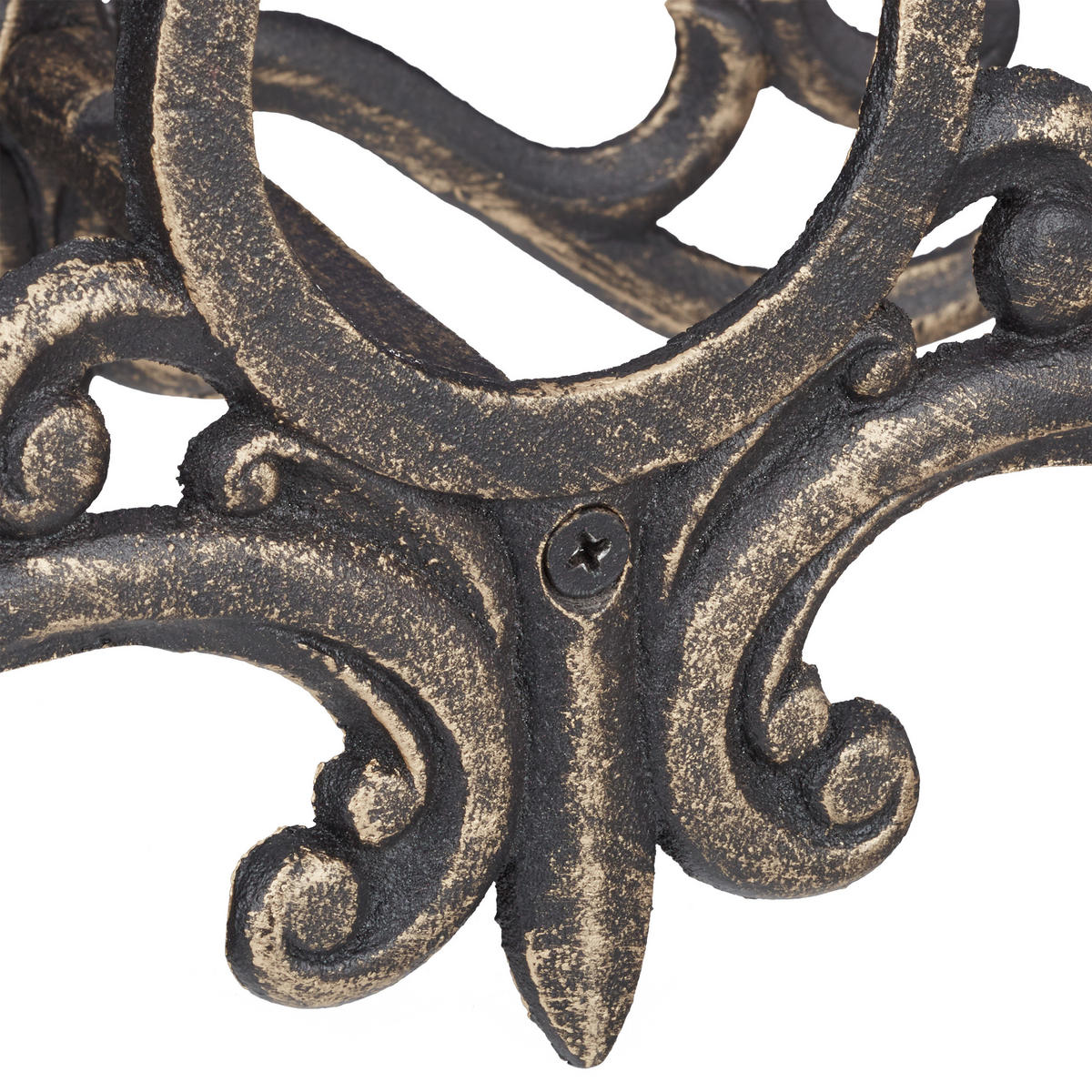 SCHLAUCHHALTER - Braun, Metall (31.5/24/15cm) - Relaxdays