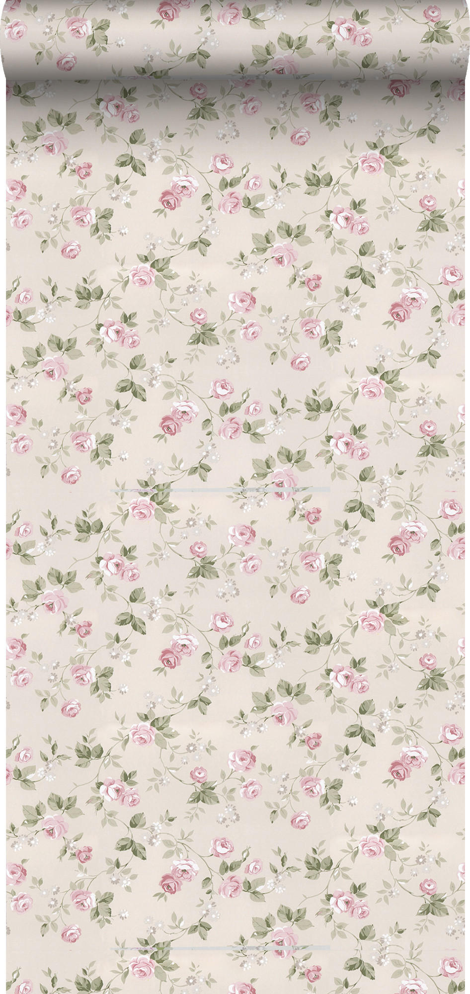 TAPETE Blumen 53 cm x 10 m - Pink, Papier (53/1000cm) - Sanders & Sanders