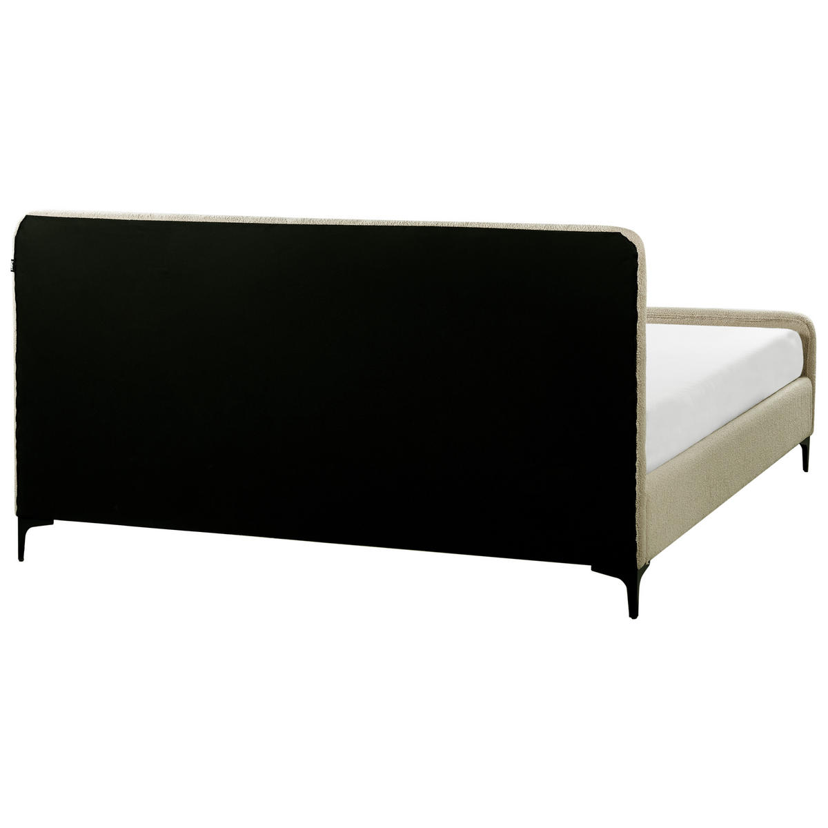 POLSTERBETT mit Lattenrost 180x200 cm Beige Lunan - Beige, Textil (180/200cm) - Beliani