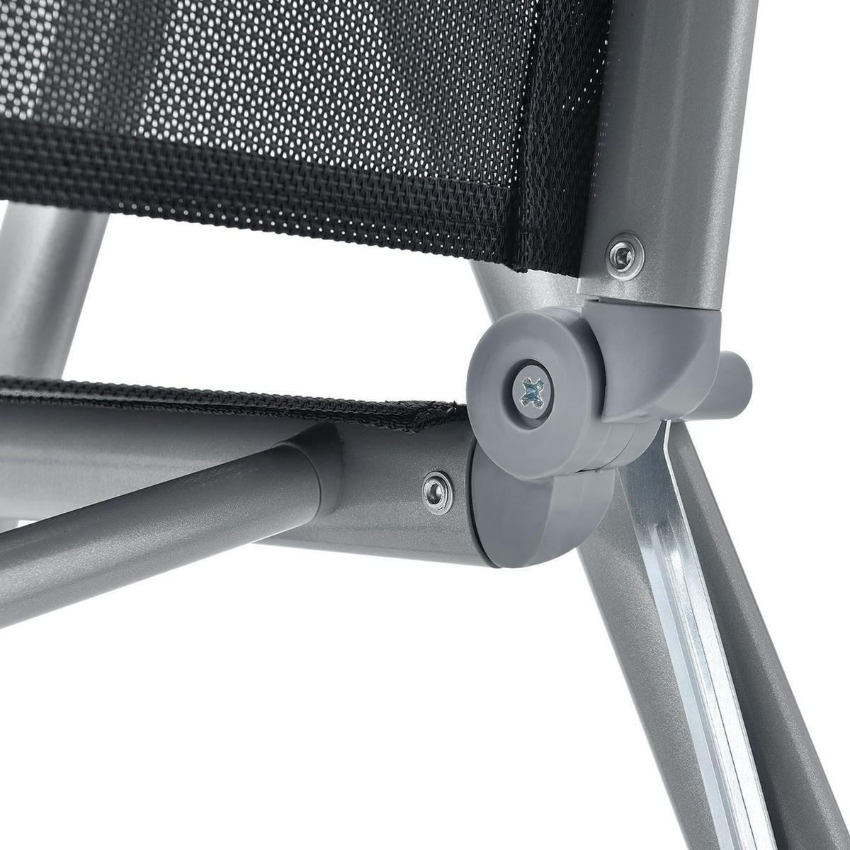 GARTENGARNITUR Milano 9-tlg. - Silberfarben, Metall - Juskys