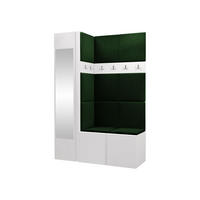 MOBILIER PENTRU HOL Orion X - alb/verde, material plastic/compozit lemnos (124/186/46cm) - MIRJAN24