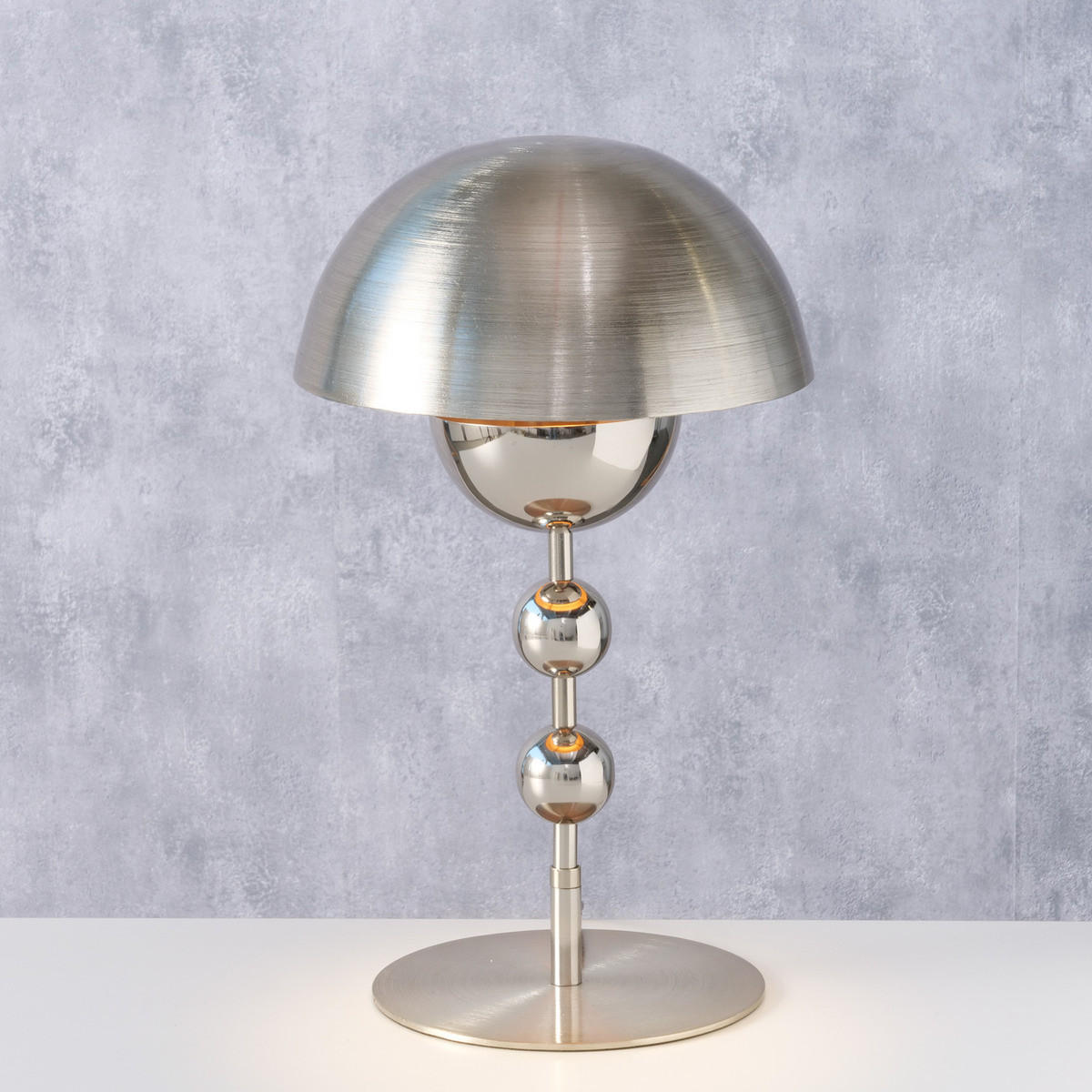 LAMPE Metall Piltzform Luise 43,5 cm - Goldfarben, Metall (26.5/26.5/43.5cm) - Boltze Home