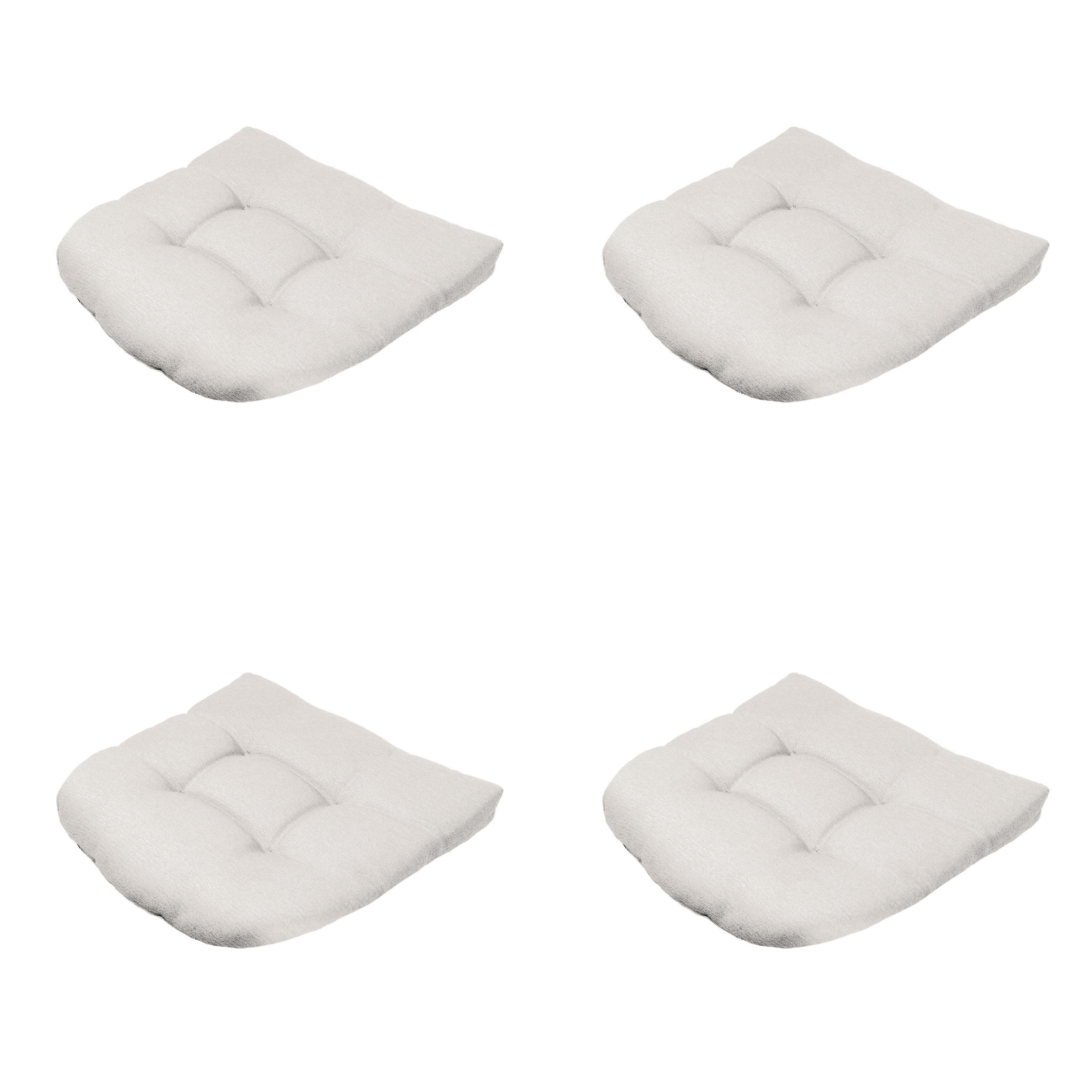 SITZKISSEN Napels - Beige - 46/46/6 cm - 4er-Set - Beige, Textil (46/6/46cm) - Madison