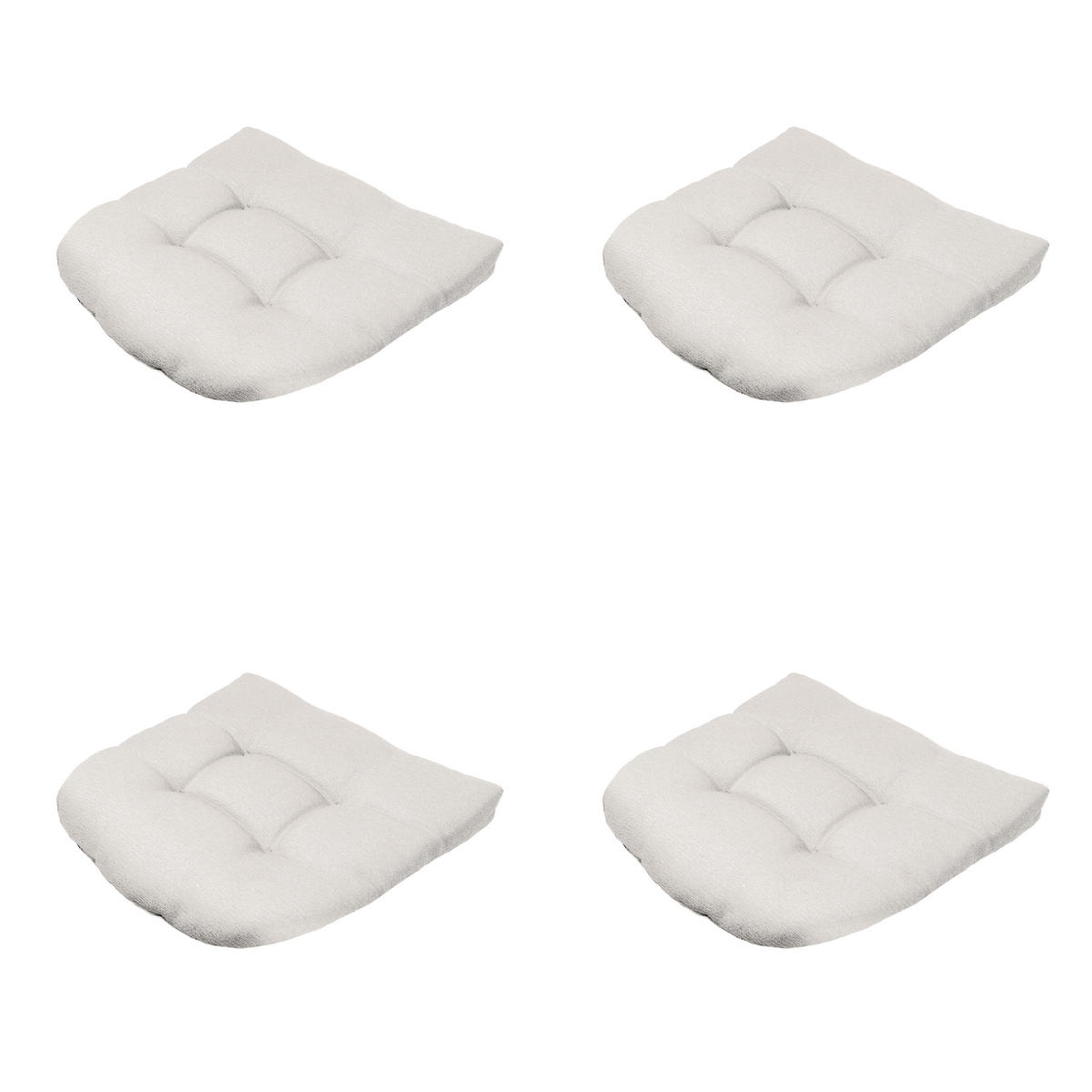 SITZKISSEN Napels - Beige - 46/46/6 cm - 4er-Set - Beige, Textil (46/6/46cm) - Madison