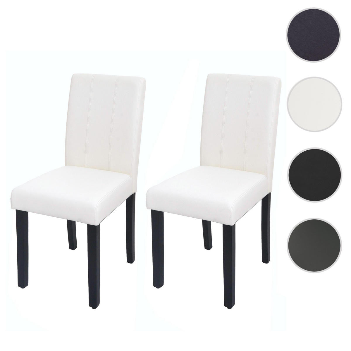 ESSZIMMERSTUHL O65D Weiß - Weiß, Textil (40/88/55cm) - MCW