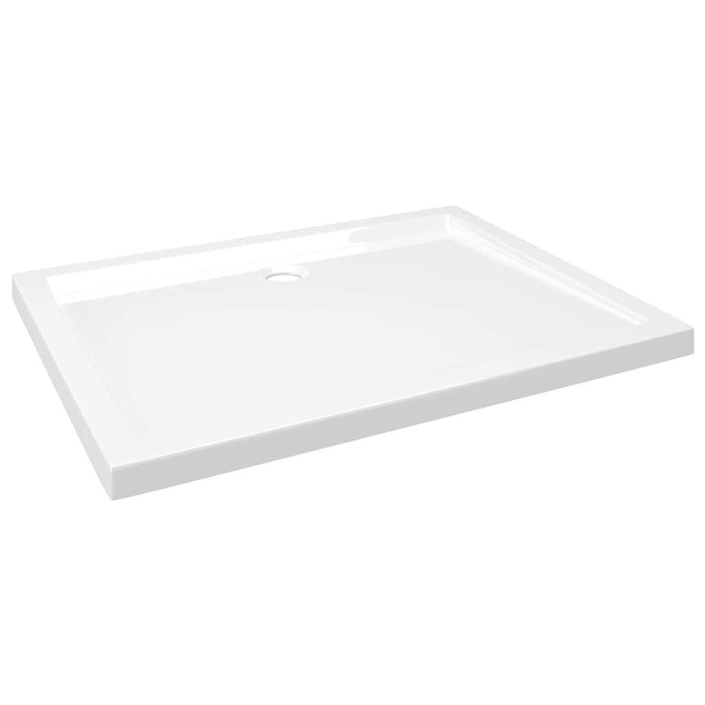 vidaXL Duschtasse Weiß 100x4x80 cm