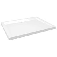 DUSCHTASSE Rechteckig 80/100 Cm - Weiß, Glas (100/4/80cm) - vidaXL