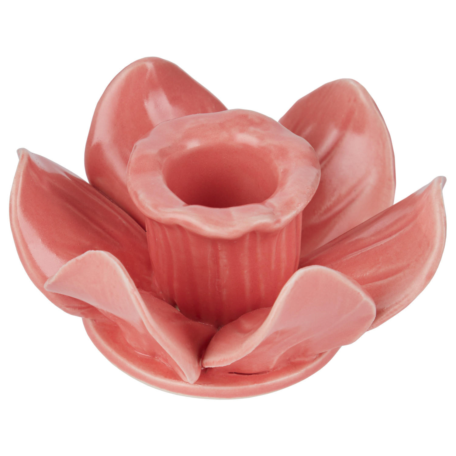 KERZENHALTER Blossom Blüte - Pink, Keramik (10/4.6/10cm) - Butlers