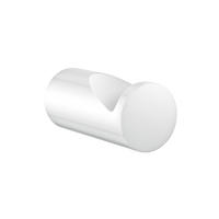 WANDHAKEN Edelstahl pulverbeschichtet weiß - Weiß, Metall (9/2/12cm) - Delabie