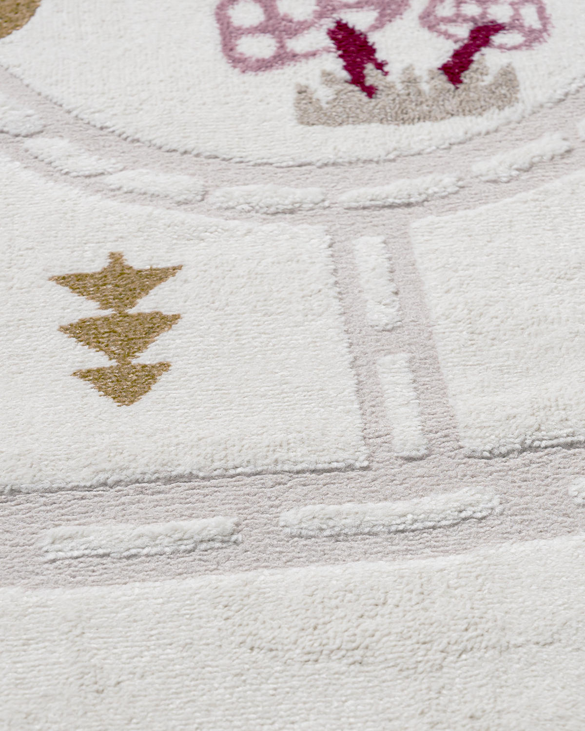 KINDERTEPPICH Alora Avenida Mazovia 160x230cm Creme Rosa Straßen Kurzflor - Pink, Textil (160/230cm) - Mazovia