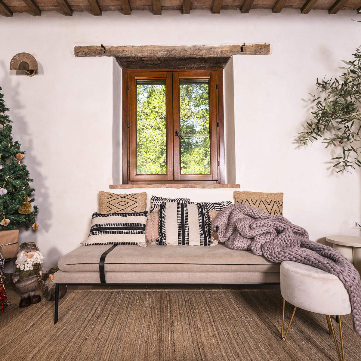 DEKOKISSEN Beige 45/45/10 cm - Beige, Textil (45/45cm) - Mobili Rebecca