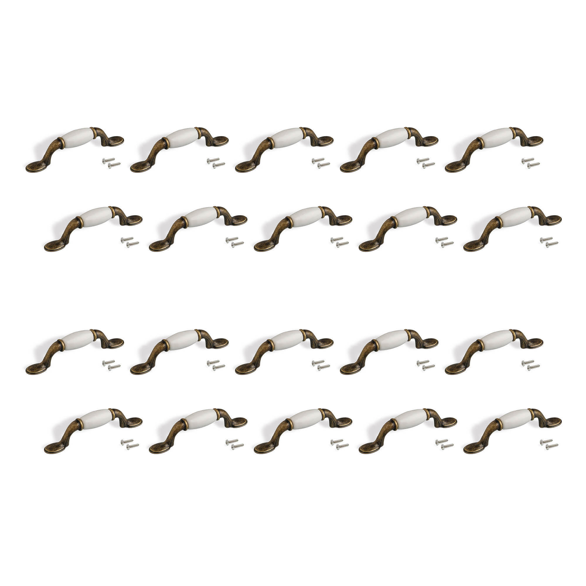 MÖBELGRIFFE Papua, L127mm, 76mm Achsenabstand, Zamak, Bronze 20er-set - Bronzefarben, Kunststoff (1.3/4/12.7cm) - EMUCA