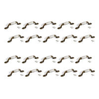MÖBELGRIFFE Papua, L127mm, 76mm Achsenabstand, Zamak, Bronze 20er-set - Bronzefarben, Kunststoff (12/8/17cm) - EMUCA
