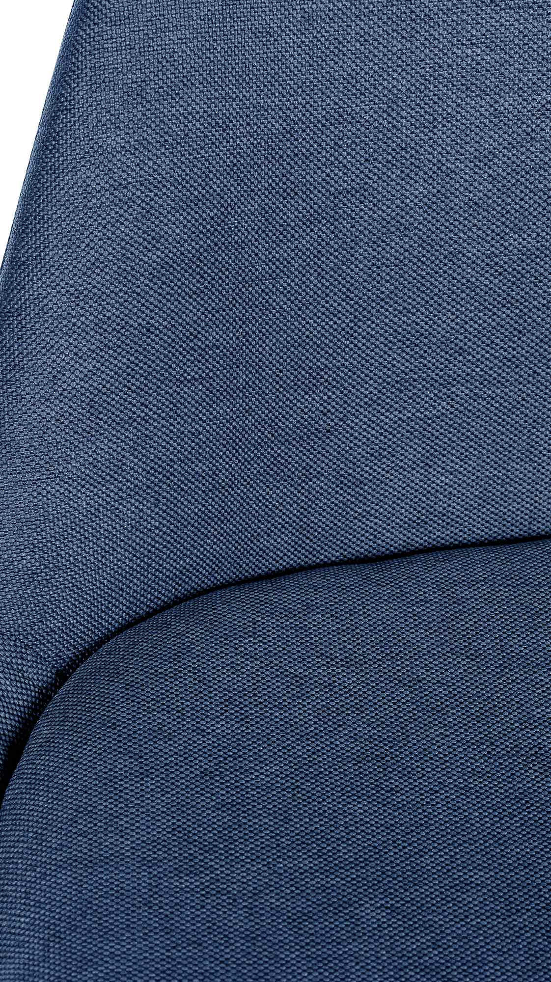 BARHOCKER Stoff Blau - Blau/Schwarz, Holz/Textil (38/99/44cm) - CLP