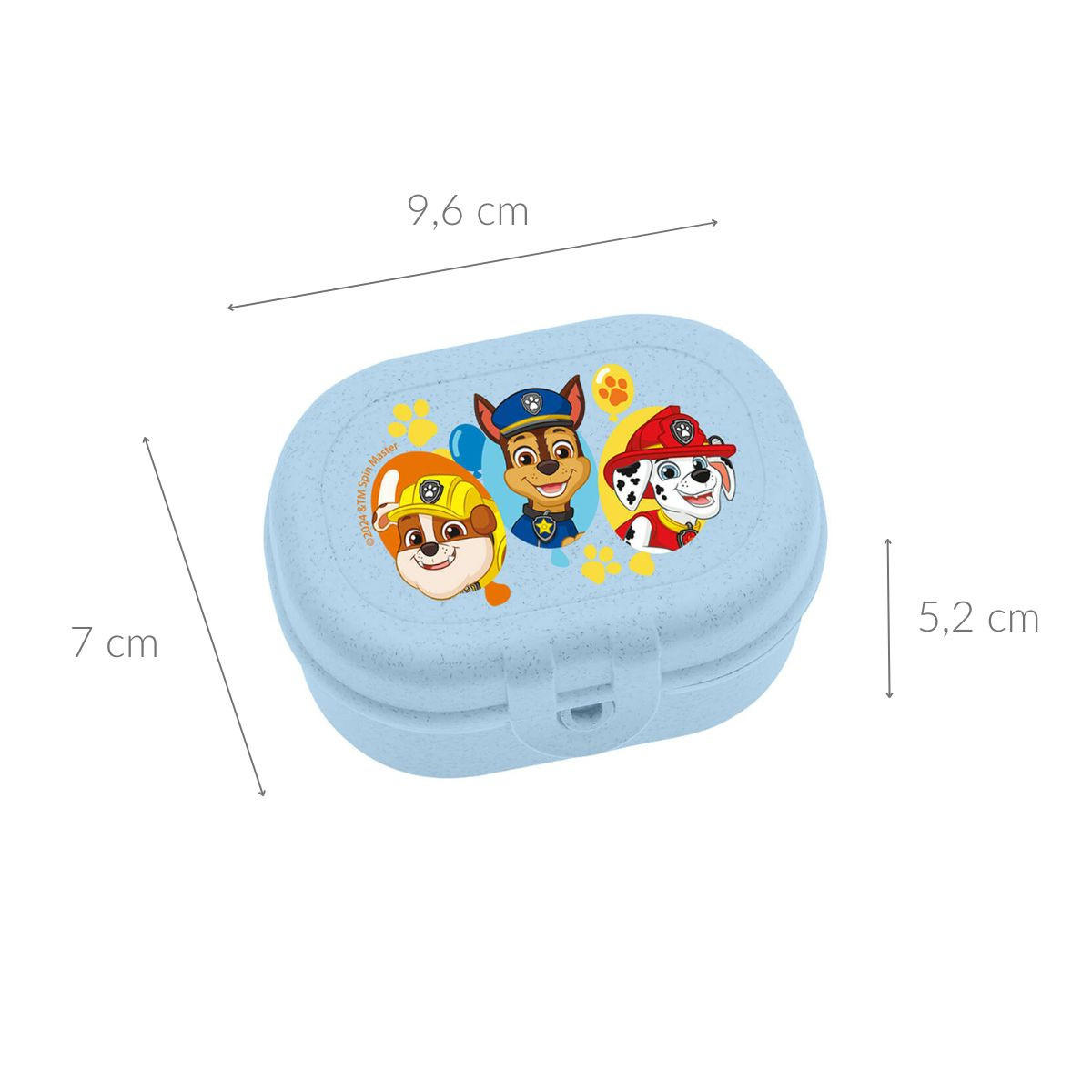 FRÜHSTÜCKSBOX Pascal Mini Paw Patrol - Blau, Kunststoff (7/5.2/9.6cm)