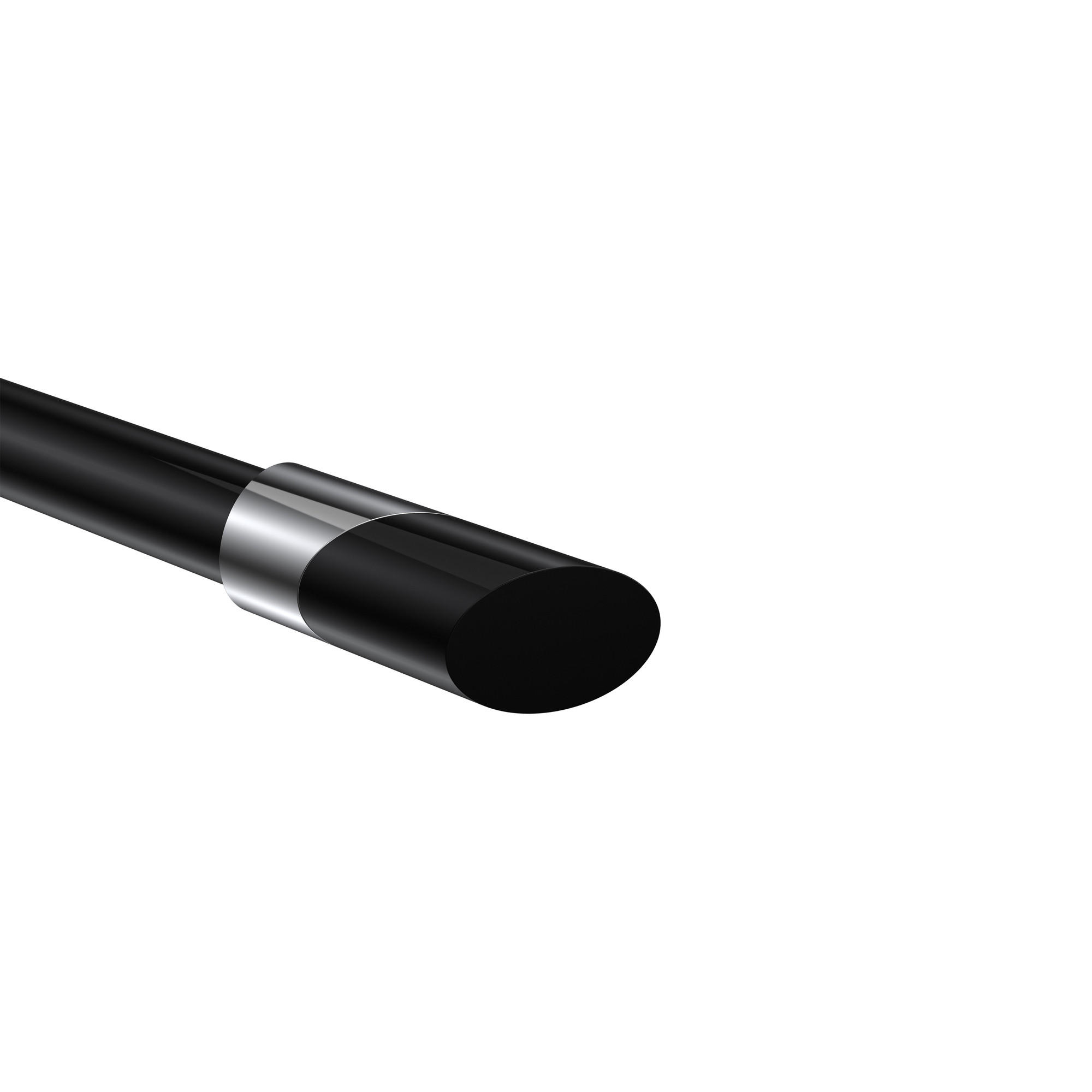 ENDSTÜCKE FÜR GARDINENSTANGEN 20 mm Ø, Verano Chrom/Schwarz, Packung 2 Stück - Chromfarben/Schwarz, Metall (6.1/2.5/2.5cm) - INTERDECO