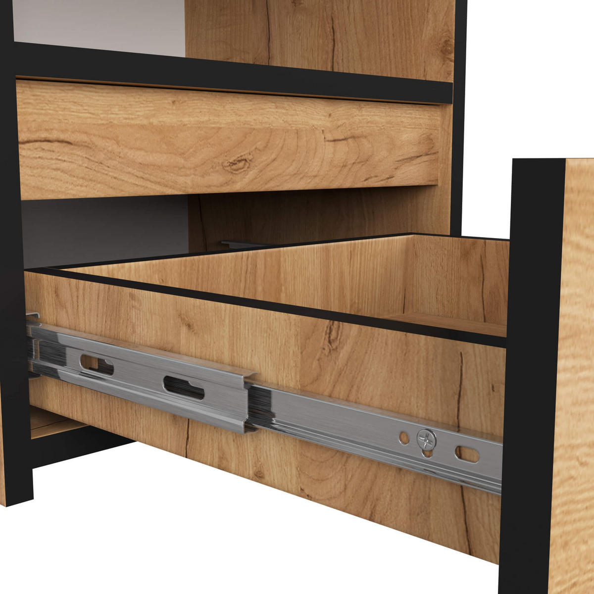 NACHTTISCH Eiche Craft 40/40/35 - Eiche Artisan, Holzwerkstoff (40/40/35cm) - RAUMHIRSCH FURNITURE