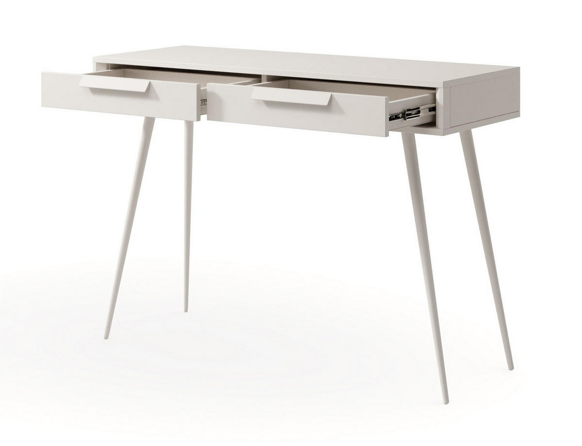 KONSOLENTISCH 110 cm Kaschmir Fabora, 2 Schubladen - Kaschmir, Holz/Metall (110/78/40cm) - Emporius