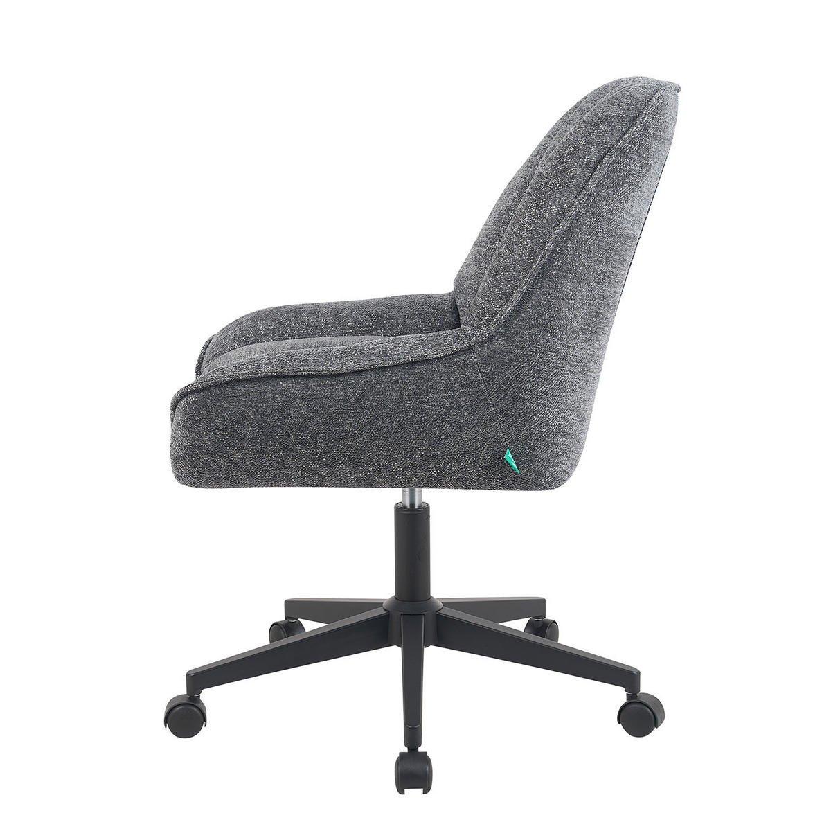 BÜROSTUHL Mika-Jette - Schwarz/Grau, Textil/Metall (60/85/68cm) - DUBI Möbel