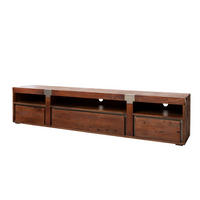 TV-BOARD Mango 250x48x55 braun lackiert Amsterdam #27 - Braun, Holz (250/55/48cm) - Massivmoebel24
