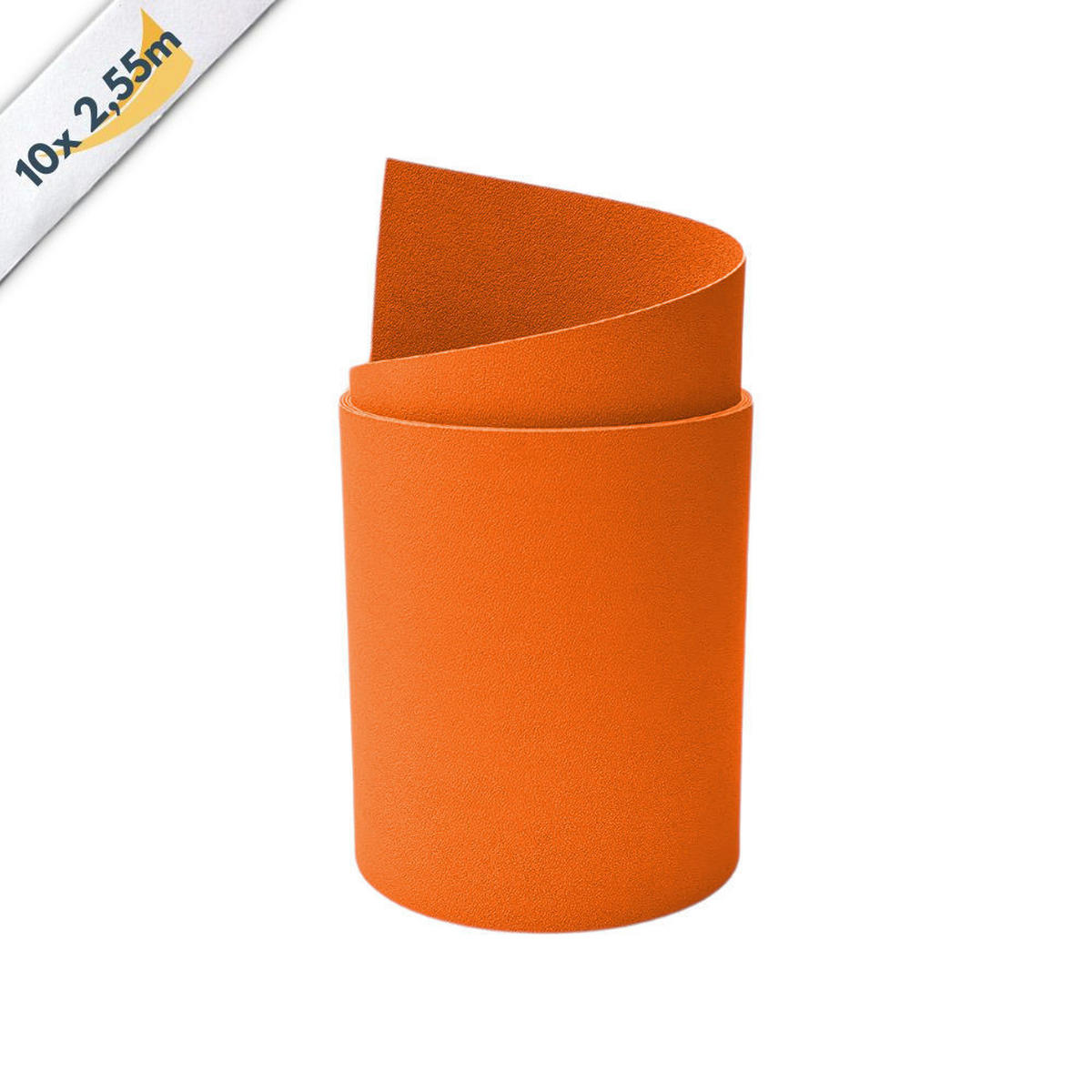 SICHTSCHUTZSTREIFEN PP Sichtschutzstreifen Doppelstabzaun Orange,10x 2,55m - Orange, Kunststoff (2550/19cm) - ZAUN|ZU