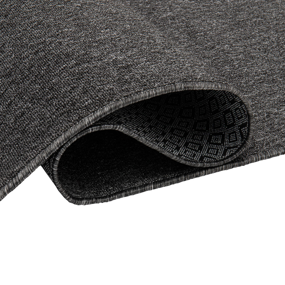 TEPPICH NIZZA Schwarz 240/340 cm - Schwarz, Kunststoff (240/340cm) - Tapiso