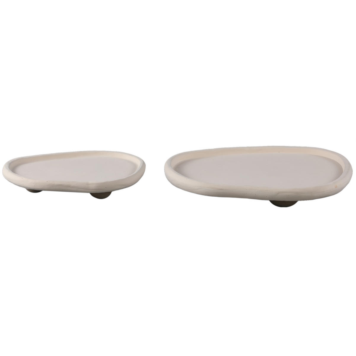 SCHALE Tammy Beige 39/34/7cm - Beige, Stein (7cm) - PTMD Collection