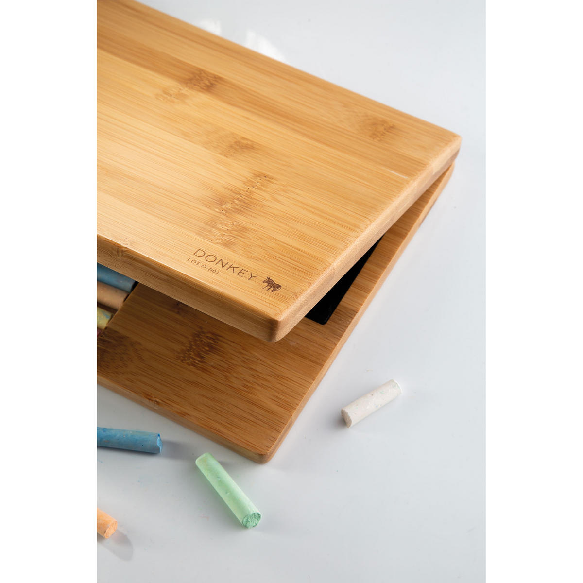 MALTAFEL I-Wood in Notebook-Form, Bambus, Metall, Braun, Schwarz, 28 x 19.5 cm - Braun, Holz (19.2/2.7/28cm)
