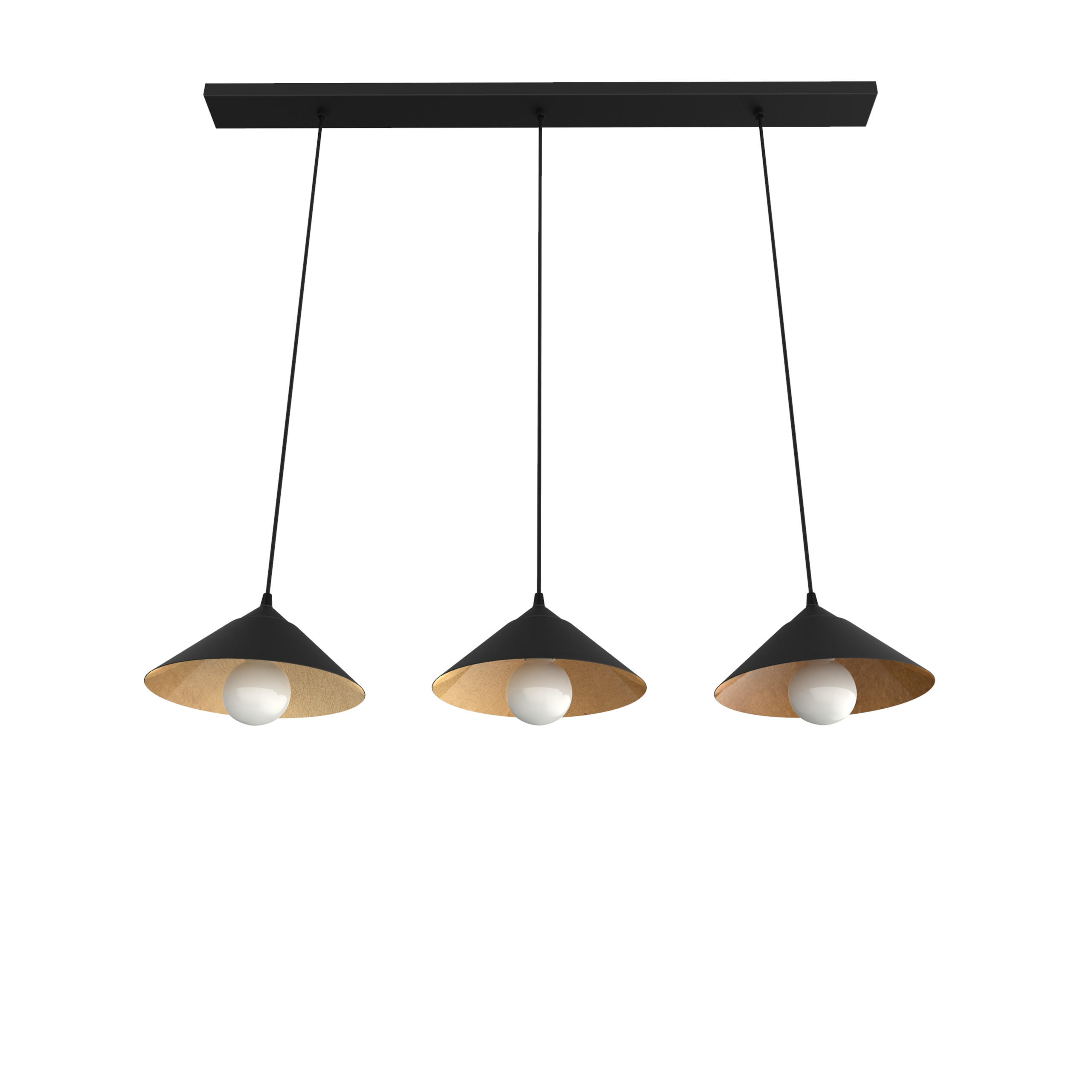 HÄNGELEUCHTE - Goldfarben, Metall (25/100/120cm) - Lumicom