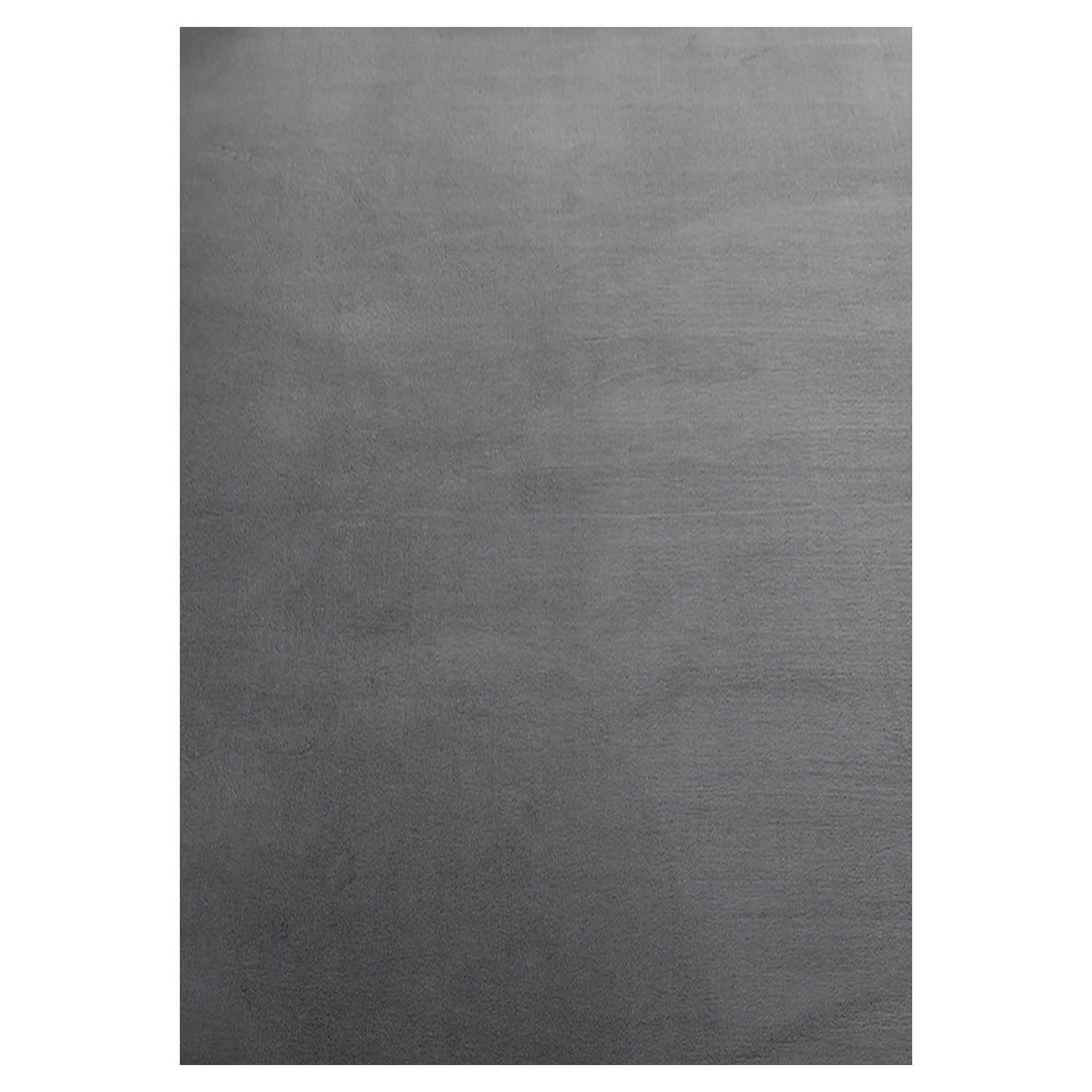 TEPPICH Kurzflor Uni-Farbe Microfaser Antirutsch Wohnzimmer waschbar Grau Rechteckig 120x170 - Grau, Textil (120/170cm) - KADIMA DESIGN