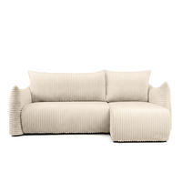 ECKSOFA Mailand Xs Mit Schlaffunktion - Ecru, Holzwerkstoff/Textil (226/154cm) - Fun Möbel