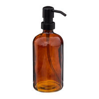 SEIFENSPENDER, Glas, Kunststoff, Braun, 450 ml - Braun, Kunststoff (7.4/21/7.4cm) - 5five Simply Smart