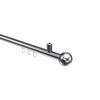 INNENLAUF-GARDINENSTANGEN-SET Sonius Luino 100 cm, 1-läufig, 20 mm Ø Chrom - Chromfarben, Metall (100cm) - INTERDECO