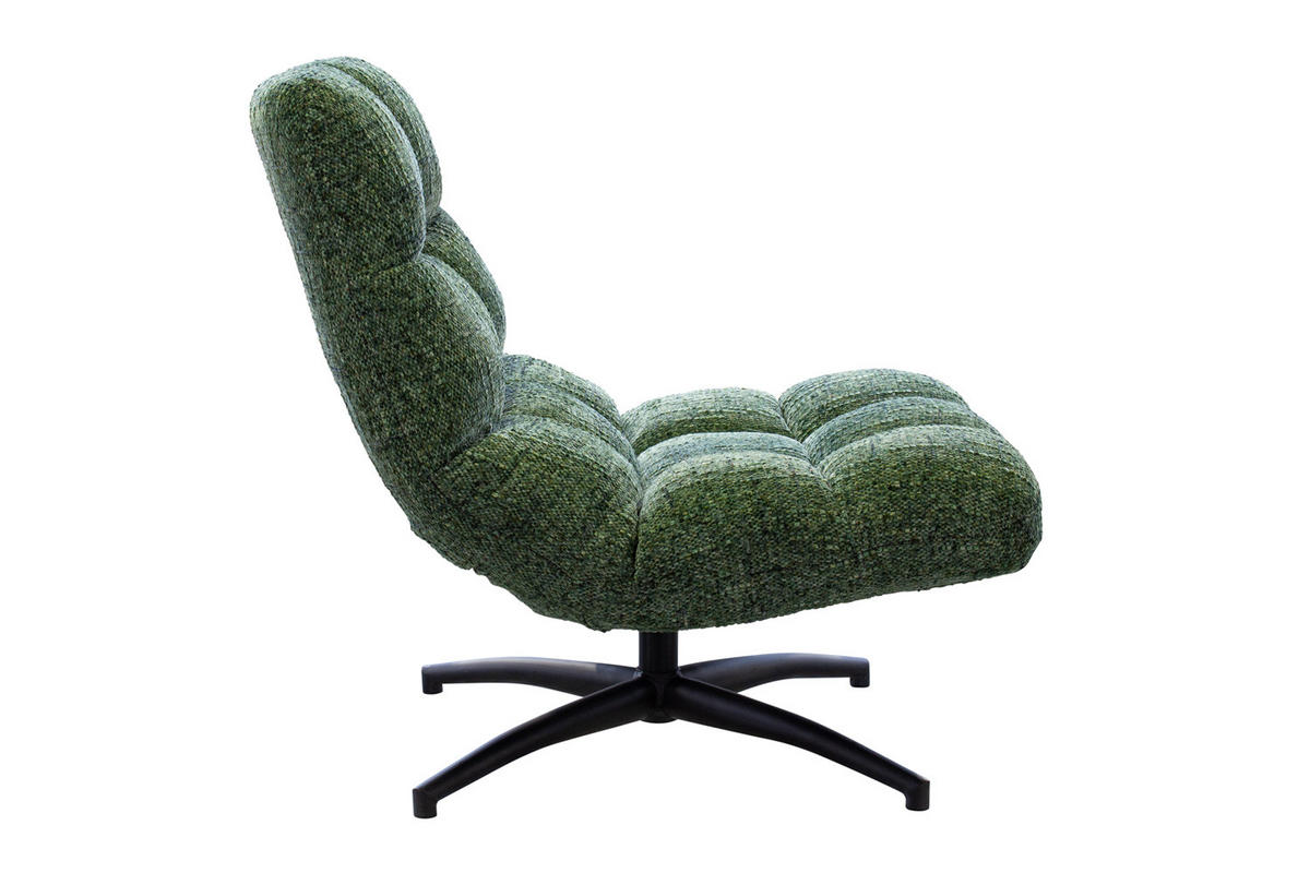 DREHSESSEL Neapel, Webstoff, Grün - Grün, Textil (93/87/75cm) - dasmöbelwerk