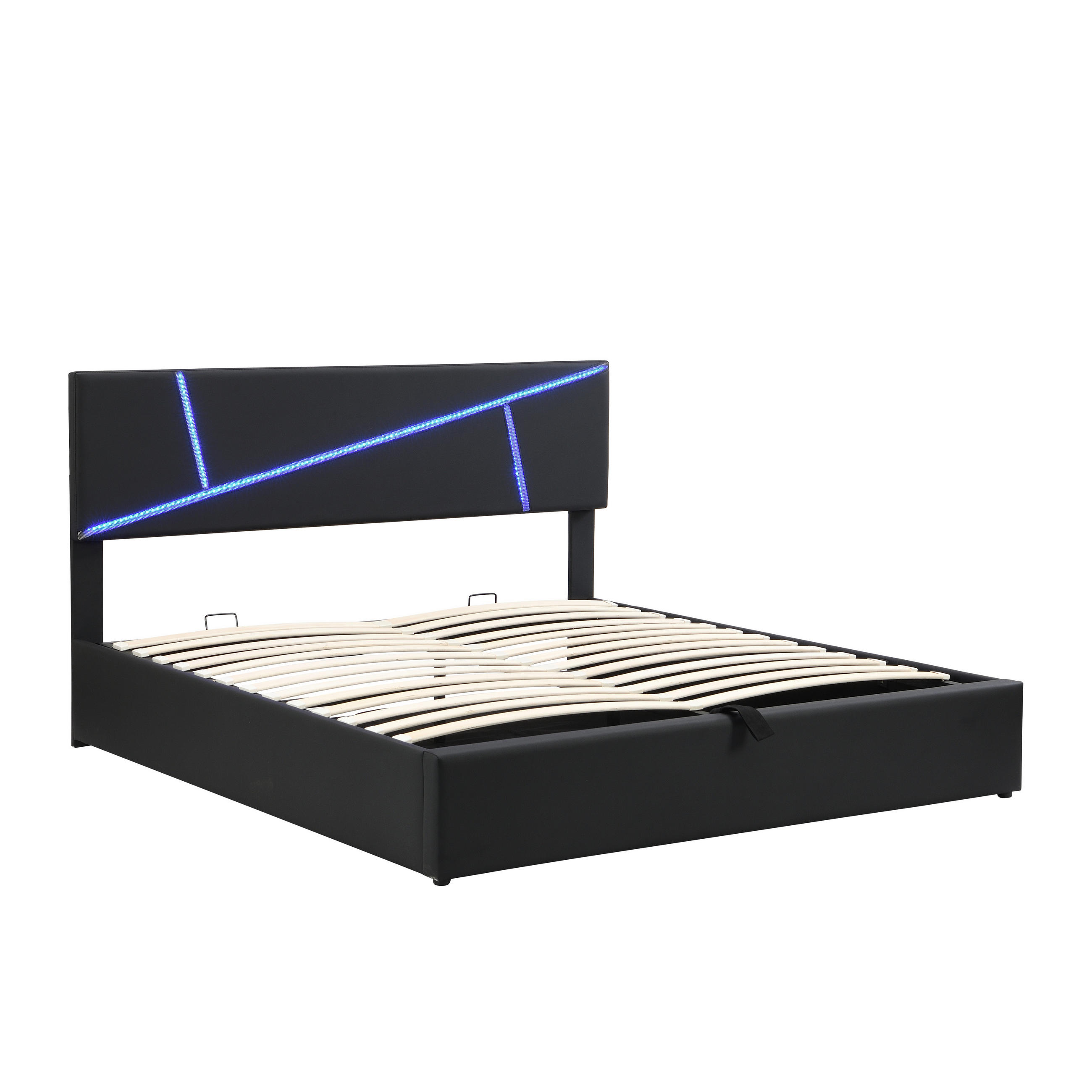 ComfortXL Stauraumbett Schwarz 140x200 cm