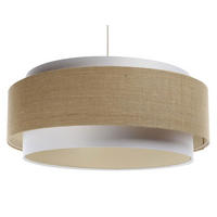 HÄNGELEUCHTE Beige 60/25 cm - Beige, Kunststoff (60/1/25cm) - ONZENO