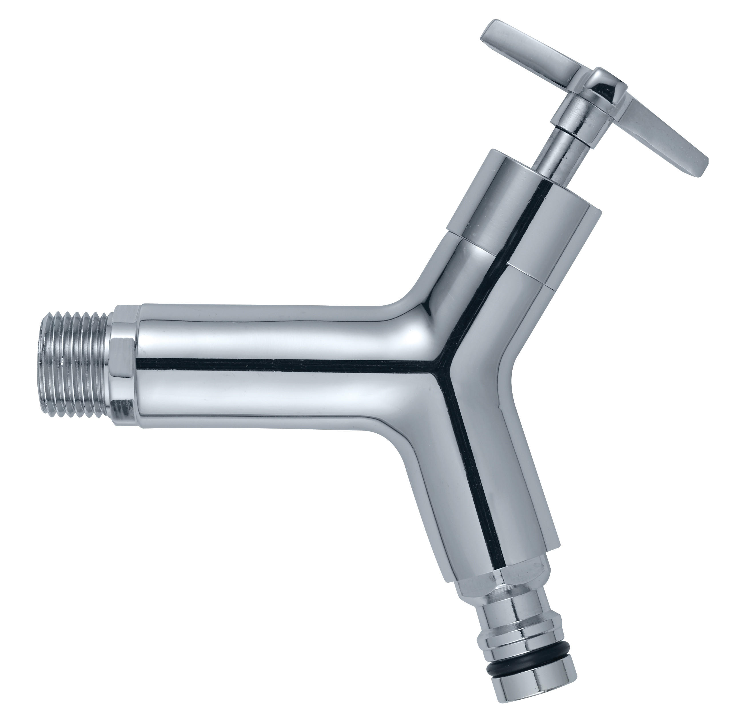 DESIGN Chrom-Auslaufhahn 3/4'' - Naturfarben, Metall (11/4/15cm) - GARANTIA